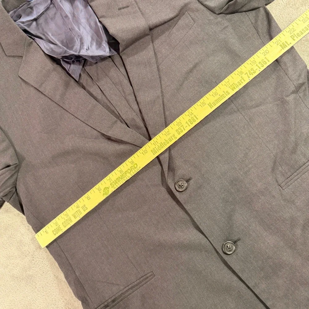 Brooks Brothers Blazer Mens 44L Grey Brookscool Regent Fit Wool Suit Jacket